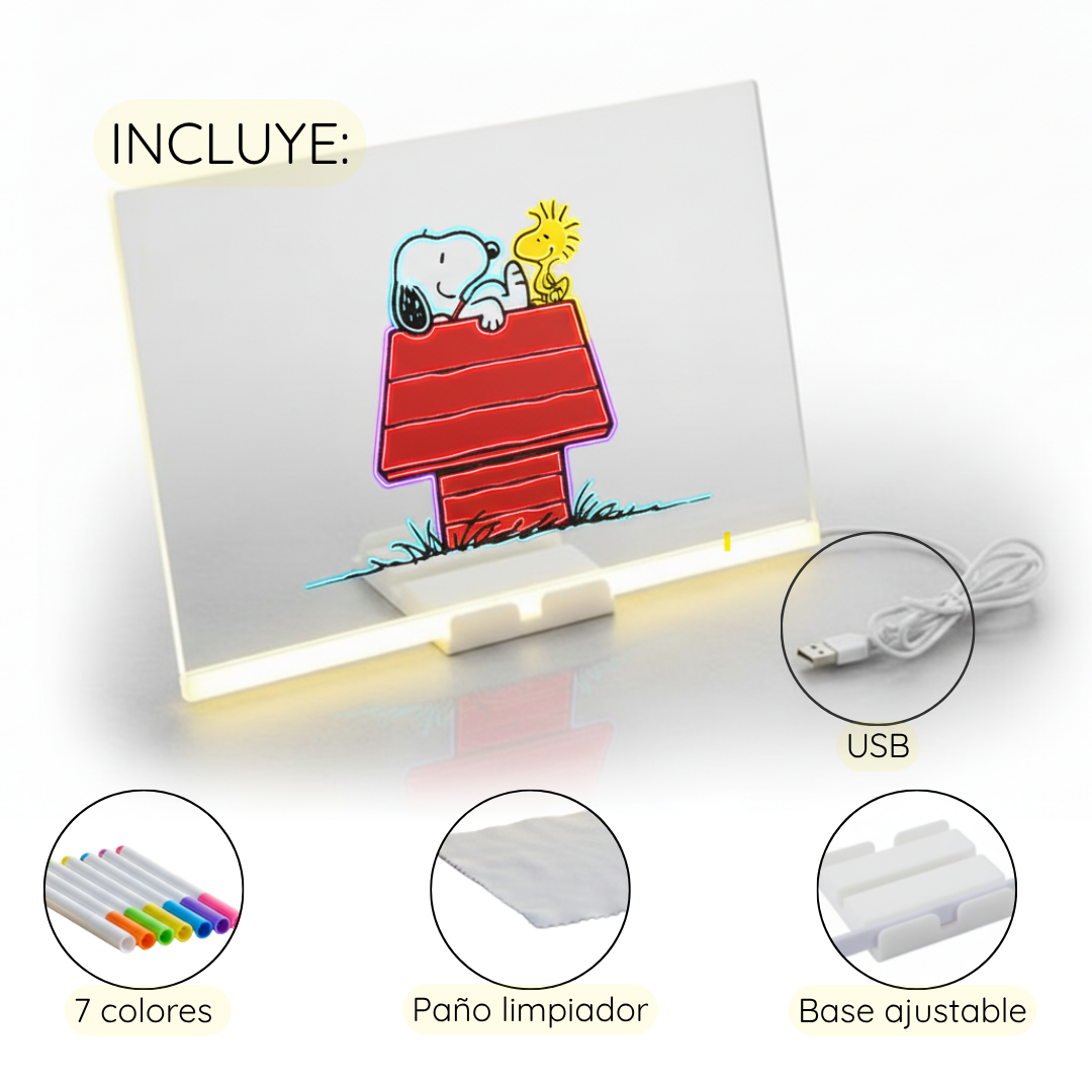 PIZARRA MÁGICA LED CON COLORES