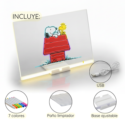 PIZARRA MÁGICA LED CON COLORES