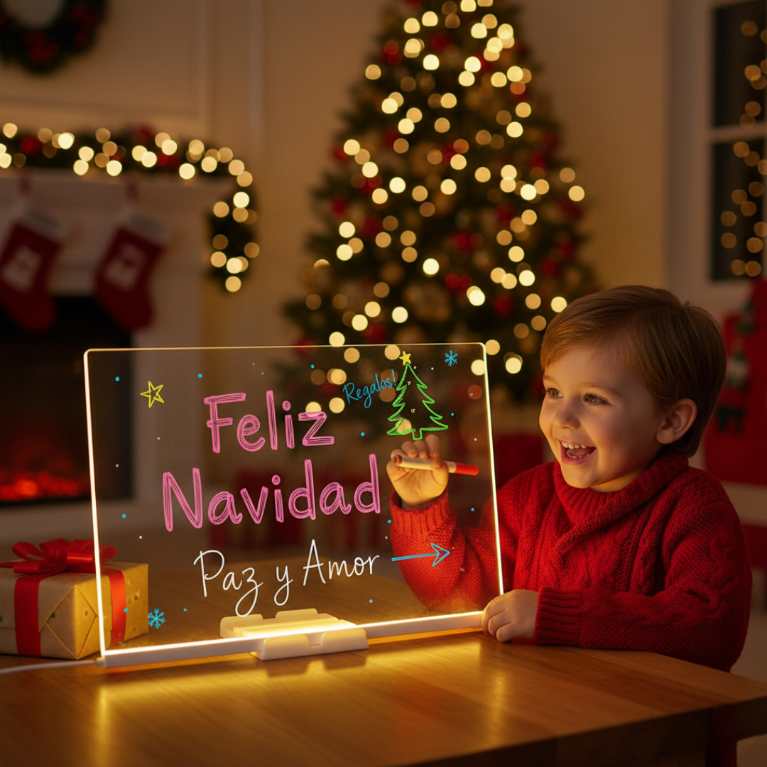 PIZARRA MÁGICA LED CON COLORES