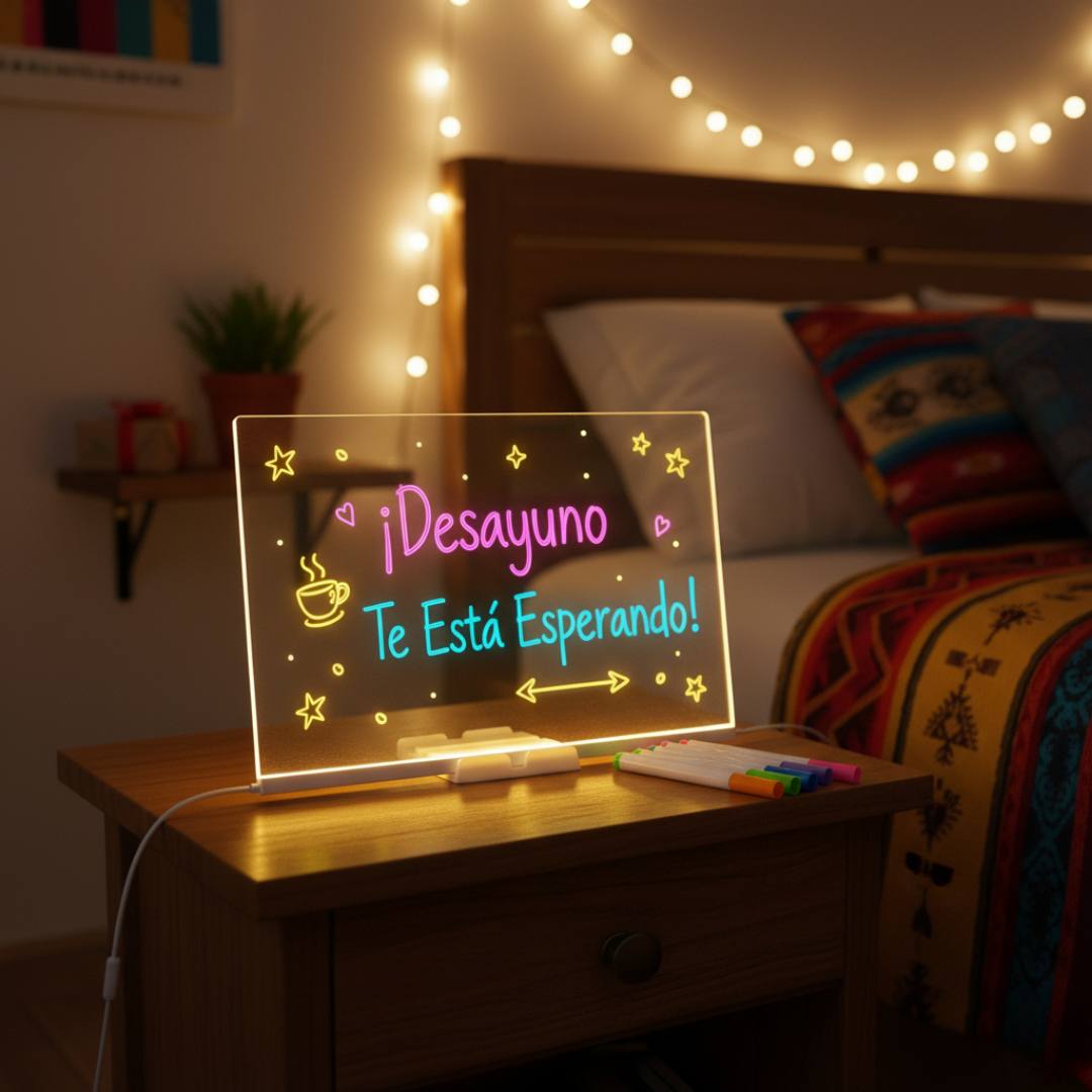 PIZARRA MÁGICA LED CON COLORES