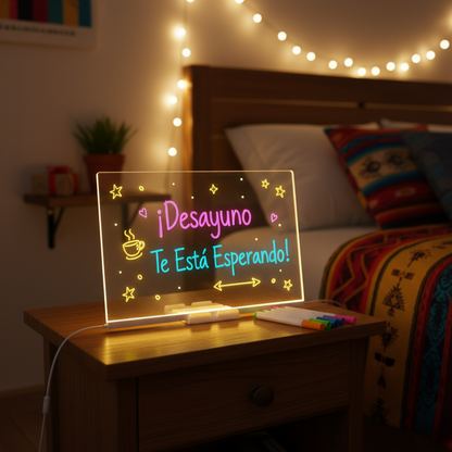 PIZARRA MÁGICA LED CON COLORES